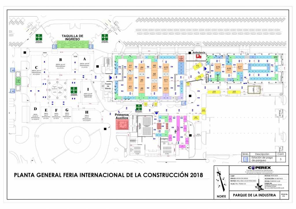 Plano Construfer 2018 - Stand Guatemala - Mercadeo Visual