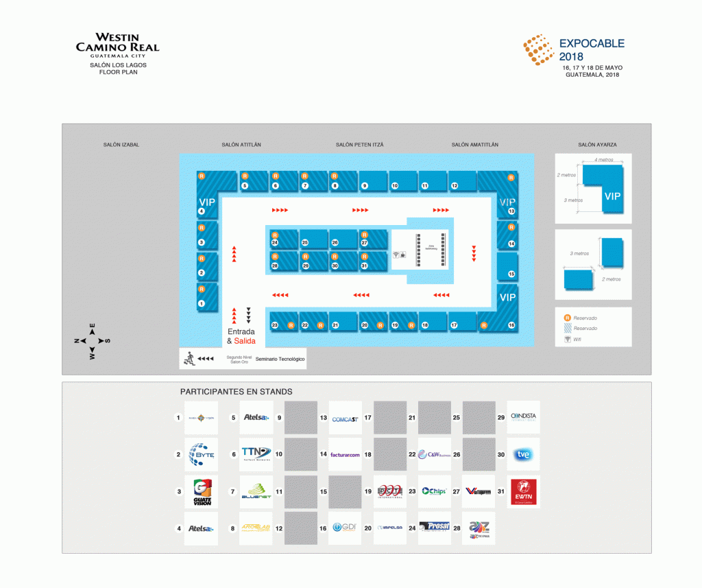 Plano Expocable 2018 - Stand Guatemala - Mercadeo Visual