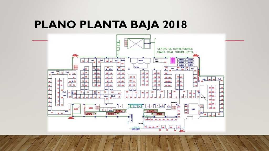 Plano planta baja Feria Alimentaria 2018 - Tikal Futura - Stand Guatemala - Mercadeo Visual | Stand | Alquiler | Montaje | Tipos de Stands | Diseño | Fabrica | Ferias en Guatemala
